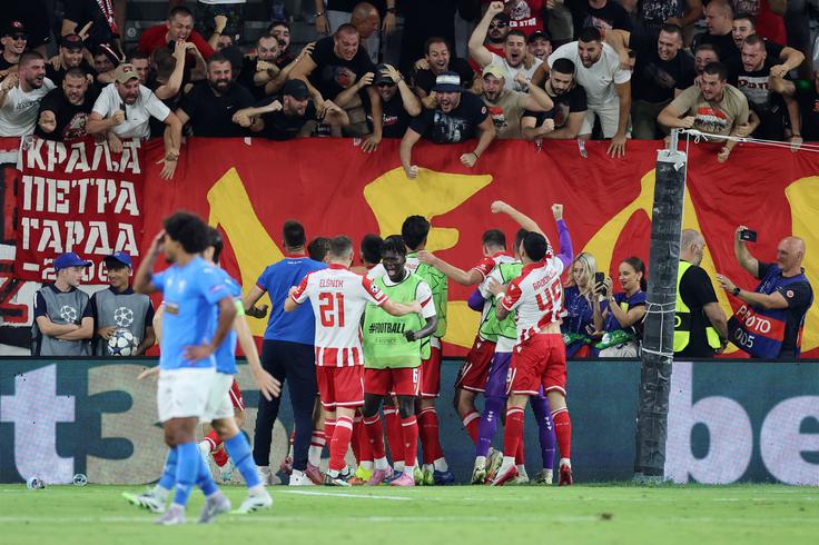 Crvena zvezda je povedla v 61. minuti. | Foto: Reuters