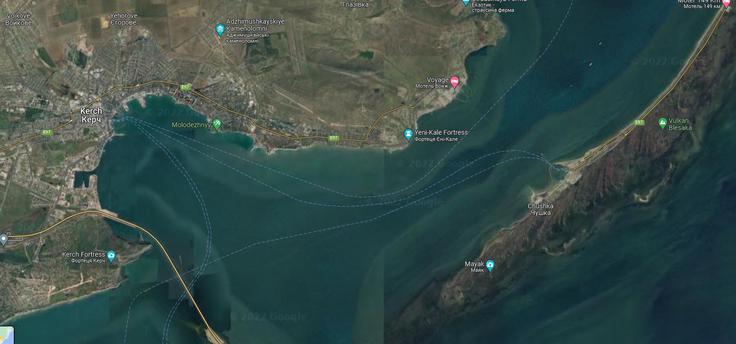 Kerch, trajekti | Foto: Google maps