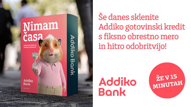 Addiko, nimam časa kredit | Foto: Addiko banka