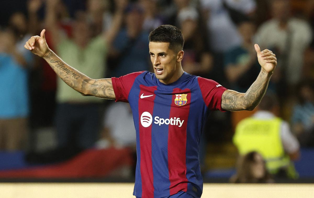 Joao Cancelo | Joao Cancelo je s prvim zadetkom v dresu Barcelone poskrbel za velik preobrat in zmago katalonskega velikana proti Celti. | Foto Reuters