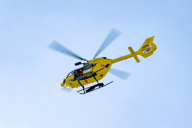 Helikompeter Drugič je progo Stelvio zapuščal v helikopterju. | Foto: Sportida