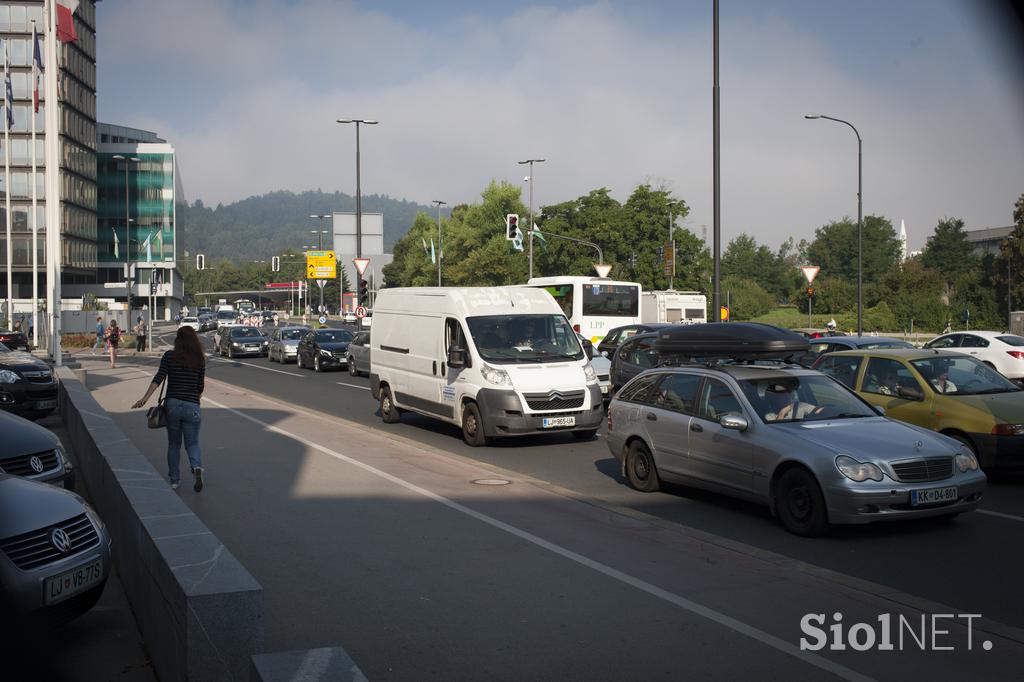 Prometni kolaps v Ljubljani