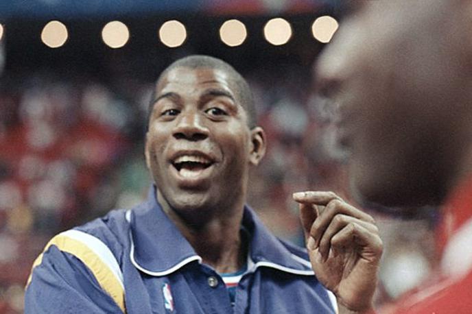 Magic Johnson 1992 | Magic Johnson je z Lakersi osvojil pet šampionskih prstanov v osemdesetih letih prejšnjega stoletja. | Foto Guliverimage