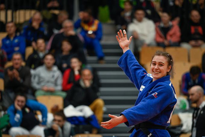 Kaja Schuster je danes osvojila svoje prvo odličje v seriji IJF.  | Foto: EUOpen Ljubljana