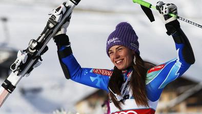 Tina melje naprej: brez konkurence tudi v St. Moritzu