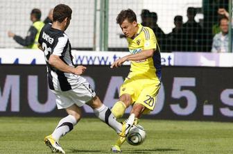 Maribor do zmage z igralcem manj, v Gorici brez zadetkov