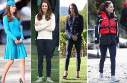 Kate Middleton: elegantna k maši, športna na brzice (foto)