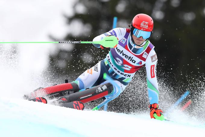 Štefan Hadalin je dosegel letošnjo najboljšo uvrstitev v slalomu. | Foto: Guliverimage/AP/Reuters