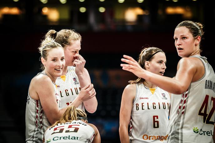 EuroBasket 2019: Belgijke | Belgijke, ki so v repazažu za četrtfinale izločile Slovenke, so v boju za polfinale klonile proti Francozinjam. | Foto Vid Ponikvar