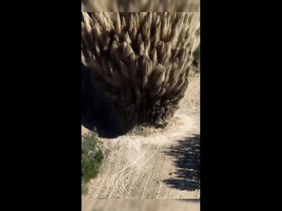 V izsušeni Donavi detonirali 700-kilogramsko bombo iz druge svetovne vojne #video
