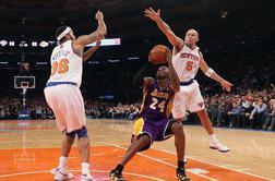 Nič več mogočni Lakers - proti Knicks 14. poraz