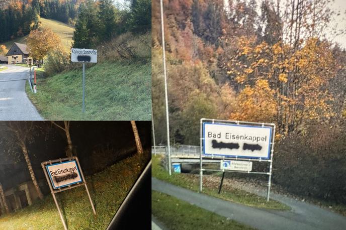 Železna Kapla | Za odkritje storilcev ponujajo tisoč evrov nagrade. | Foto Narodni svet koroških Slovencev