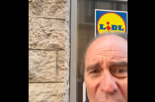 Bogataš pred Lidlom čakal na pretep: "Kje si zdaj?!" #video