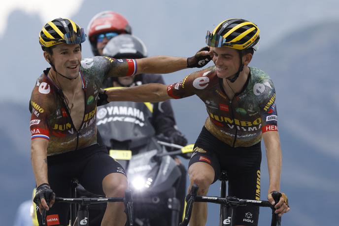Primož Roglič Sepp Kuss | Ameriški kolesar Sepp Kuss pravi, da bi se brez Primoža Rogliča letošnja Dirka po Franciji lahko razpletla drugače.  | Foto Reuters