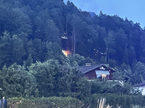 požar, Ljubljana, podgorica, Nadgorica, gasilci