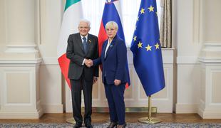 Pirc Musar in Mattarella zadovoljna z razvojem odnosov med Slovenijo in Italijo