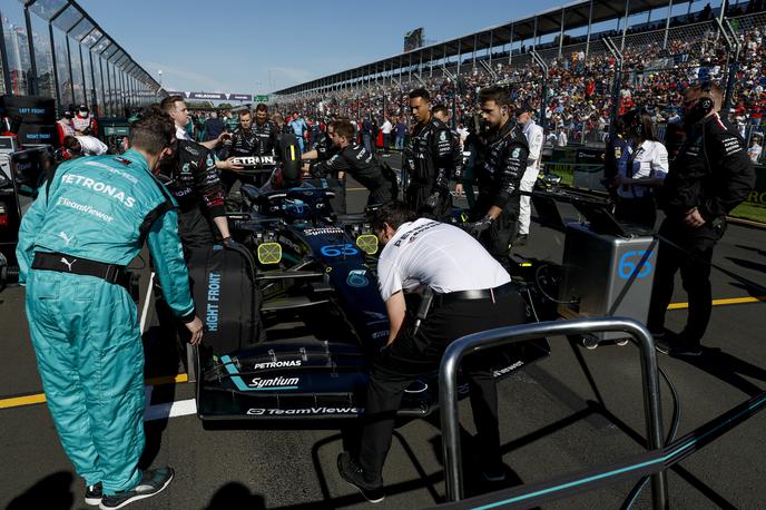 Melbourne George Russell Mercedes | George Russell napoveduje velike spremembe na W14. | Foto Guliver Image