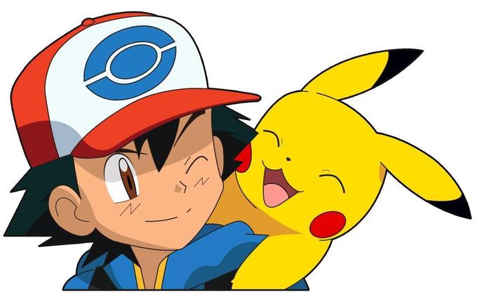 Najbolj znan Pokemon je brez dvoma Pikachu. Tu je v družbi trenerja Asha Ketchuma (levo), glavnega junaka risanke Pokemon.  | Foto: 