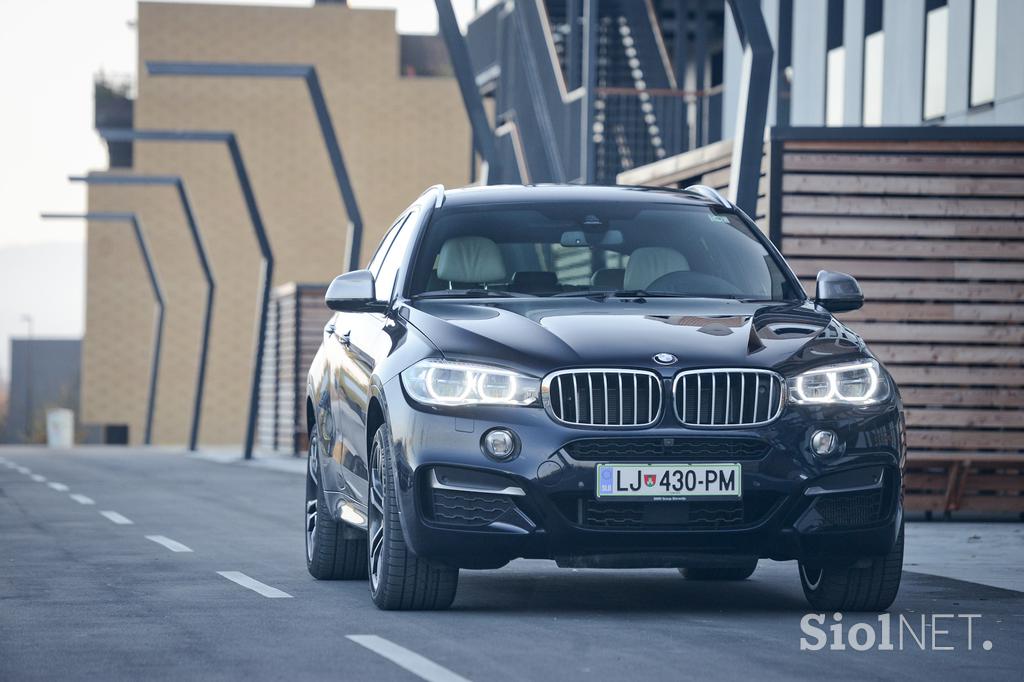 BMW X6 M 50d - fotogalerija testnega vozila