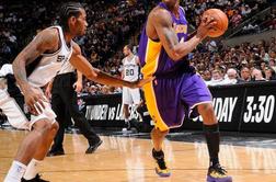 Vrnitev Bryanta, a Lakers spet nemočni proti Spurs