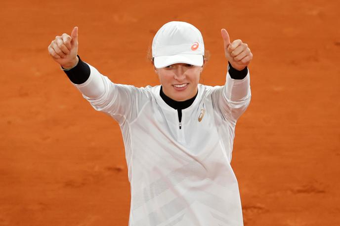 Iga Swiatek | 19-letna Poljakinja Iga Swiatek ne popušča. Gladko tudi v polfinale. | Foto Reuters