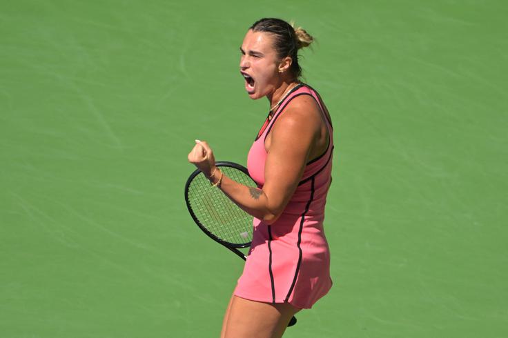 Arina Sabalenka je premagala osem let mlajšo Kanadčanko. | Foto: Reuters