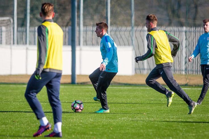 Veliko več reprezentančnih izkušenj od naštetih ima Miha Zajc. Nogometaš Olimpije je v zadnjem času stalni član glavne izbrane vrste. | Foto: Žiga Zupan/Sportida