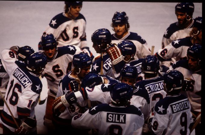 Američano so na igrah v Lake Placidu leta 1980 uprizorili "čedež na ledu", ko so zlato izmaknili veliki Sovjetski zvezi. | Foto: Guliverimage/Getty Images