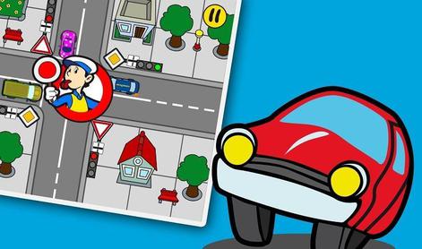 Igrica, ki otroke nauči osnovnih prometnih predpisov