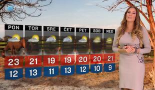 V prihodnjih dneh manj sonca in nižje temperature (video)