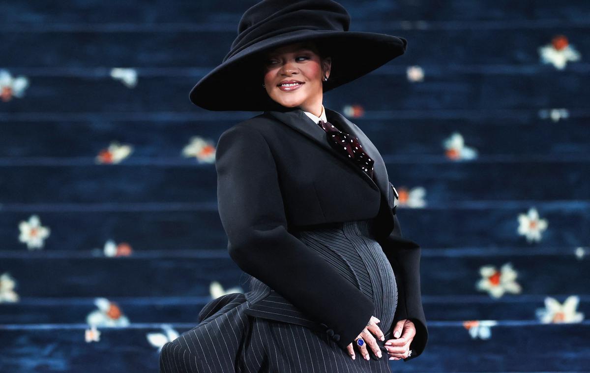 Rihanna | Veselo novico je Rihanna na podoben način delila že v času druge nosečnosti. | Foto Reuters