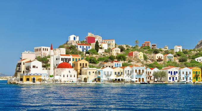 Do skorajšnjega vojaškega konflikta med Grčijo in Turčijo bi v torek lahko prišlo pri grškem otoku Kastellorizo. | Foto: Getty Images