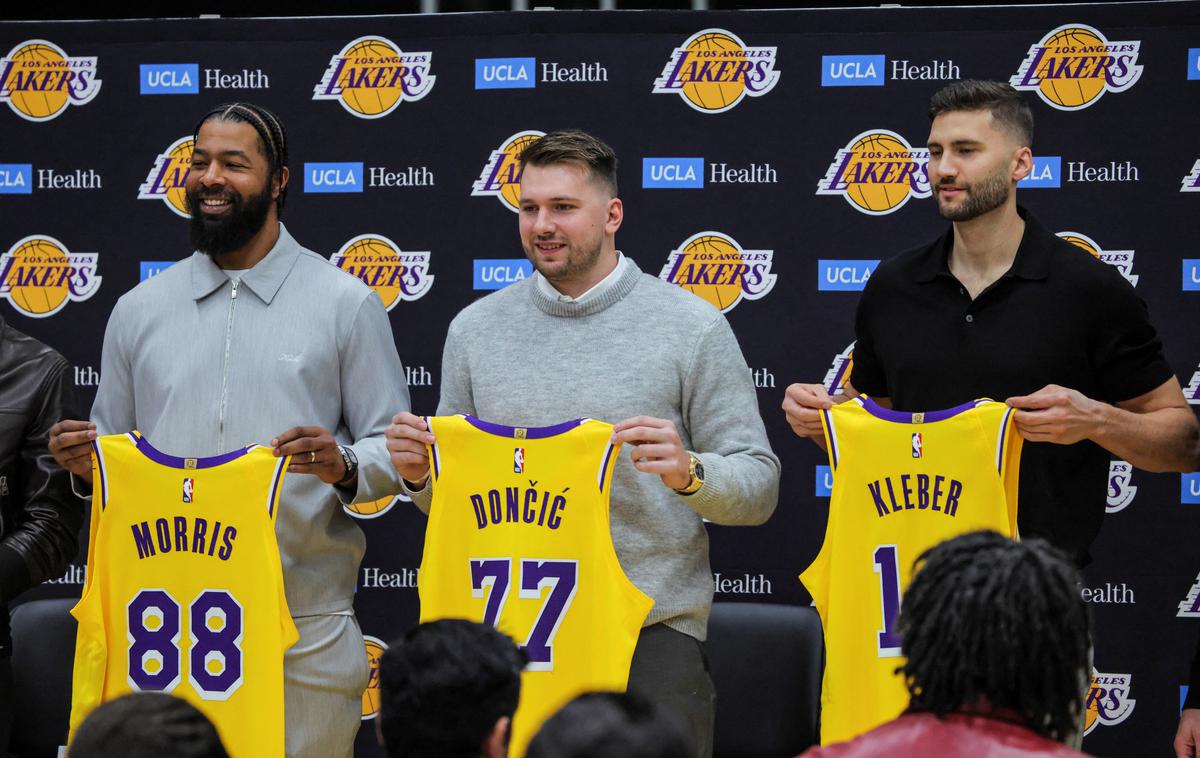 Markieff Morris, Luka Dončić, Maxi Kleber | K LA Lakers sta poleg Luke Dončića iz Dallasa prišla še Markieff Morris in Maxi Kleber. | Foto Reuters