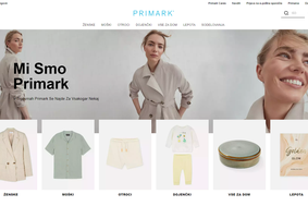 Primark predstavlja novo napredno spletno mesto v slovenščini