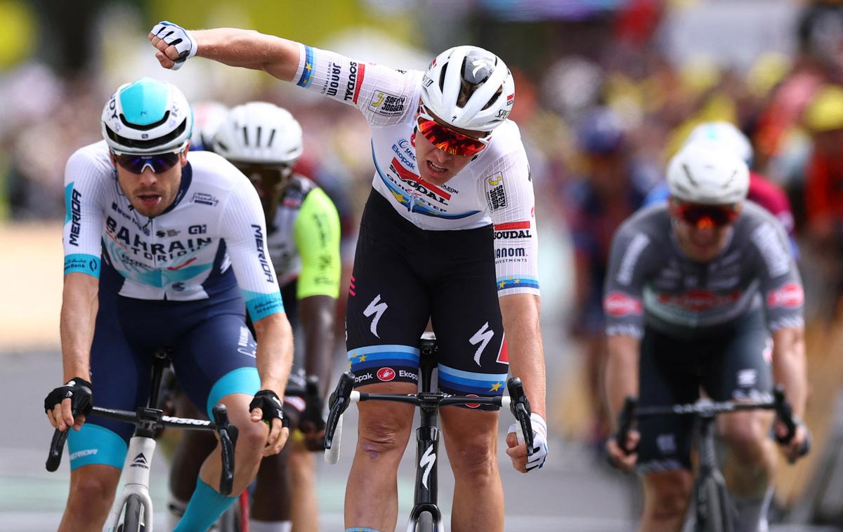 Tim Merlier | Tim Merlier je zmagovalec tretje etape letošnjega Toura. | Foto Reuters
