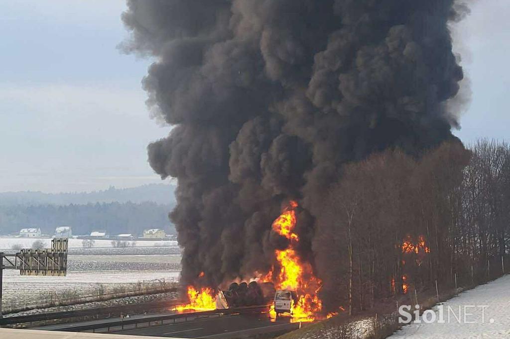 Prometna nesreča na štajerski avtocesti