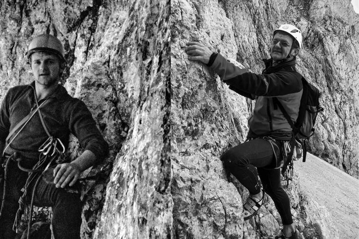 Žganjar v steni nekoč in danes | Foto: osebni arhiv Tomaž Žganjar
