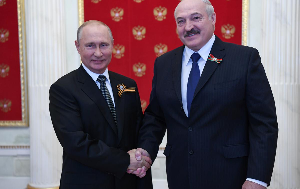 Vladimir Putin in Aleksander Lukašenko | Vladimir Putin in Aleksander Lukašenko | Foto Reuters