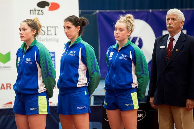 Aleksandra Vovk (skrajno levo) se je izkazala v kvalifikacijah do 21 let. | Foto: Urban Urbanc/Sportida