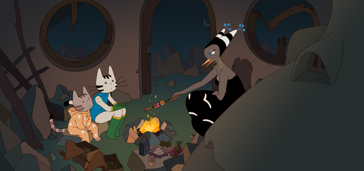 Tudi v čarobnih deželah je zmeraj priložnost za piknik. | Foto: Animateka