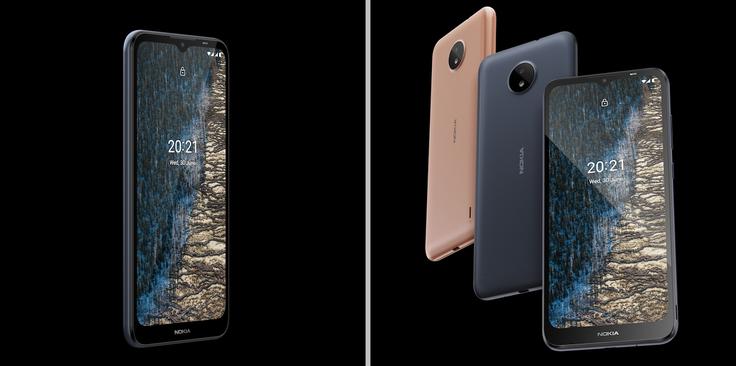 Priporočena redna maloprodajna cena za pametni telefon Nokia C20 je pri osnovni izvedbi z enim gigabajtom pomnilnika in 16 gigabajti shrambnega prostora predvidoma 99 evrov. | Foto: HMD Global / S. C.