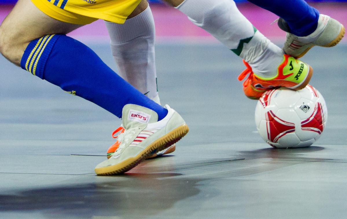 Futsal Žoga | Slovenci so v Brežicah remizirali s Hrvati. | Foto Vid Ponikvar