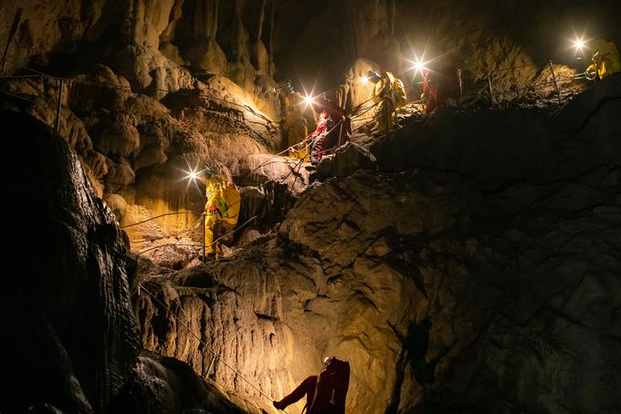 Preden so prišli v Park Škocjanske jame, nihče ni imel izkušenj z jamami. V kratkem času so morali postati spravi speleologi. | Foto: Evropska vesoljska agencija (ESA)