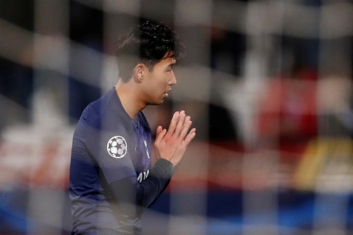 heung Tottenham | Son Heung-min se je v Beogradu opravičil Andreju Gomesu. | Foto Reuters
