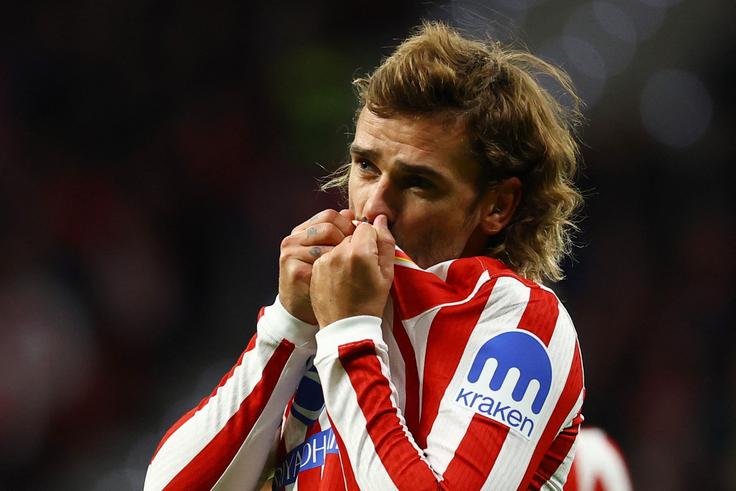Antoine Griezmann je v igro vstopil v 61. minuti in takoj zadel, v 80. minuti je postavil končnih 3:1. | Foto: Reuters