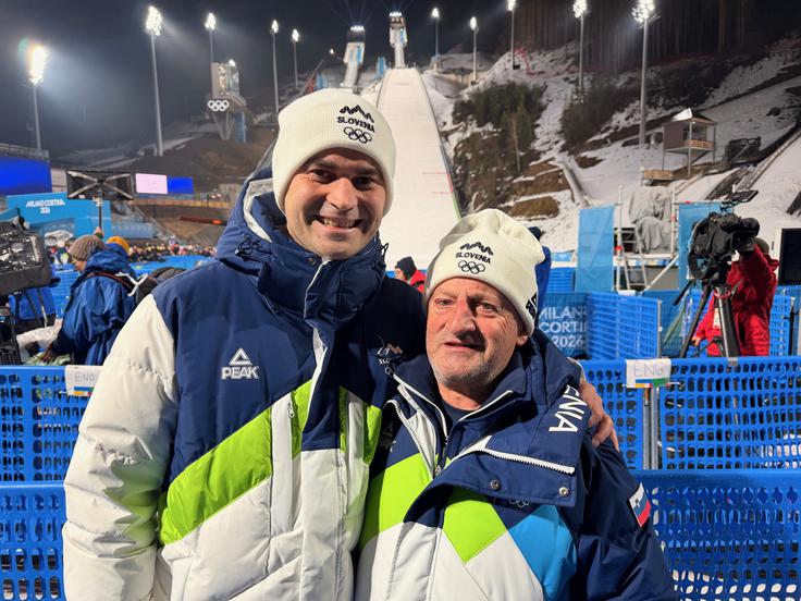 Robert Hrgota in Jani Grilc sta se veselila Domnovega zlata. Junak je izpostavil Janija, ki je bil v tistih časih, ko mu ni šlo najbolje. | Foto: Jaka Lopatič