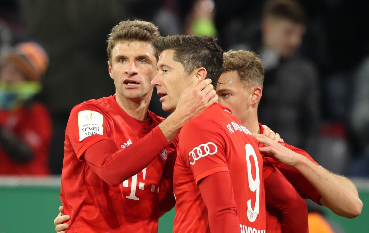 Robert Lewandowski | Dva gola za Bayern je zabil tudi Robert Lewandowski. | Foto Getty Images