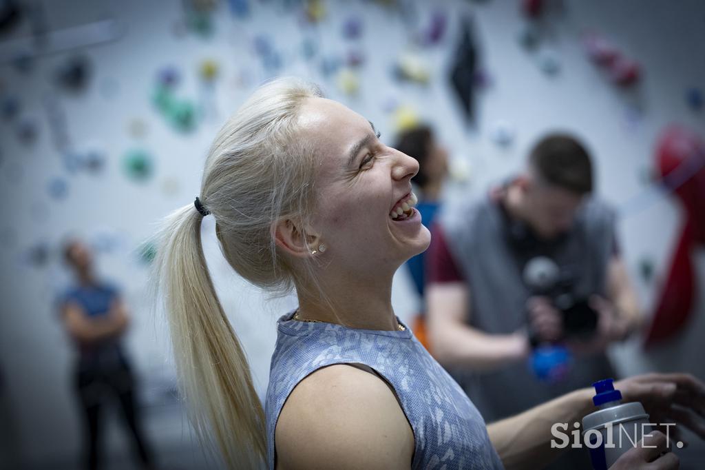Janja Garnbret Plezalni center Slovenska Bistrica