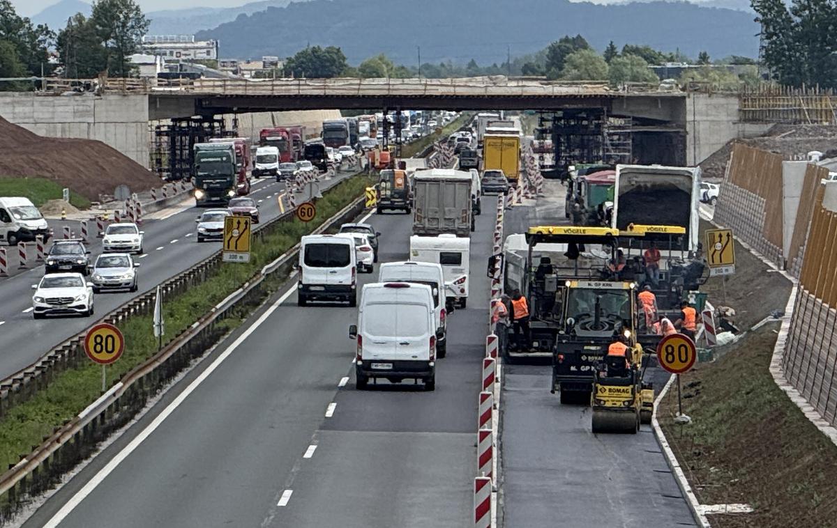 Dars avtocesta delovišče zapora | Gradnja priključka Dragomer bo trajala še do konca junija. | Foto Gregor Pavšič