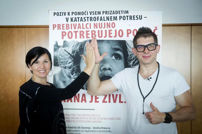 Dobrodelna zaveznika - Marija Mardjonović in Klemen Budnerla  | Foto: 